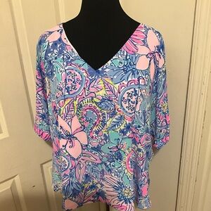 NWT Lilly Pulitzer Casden Top Blouse XL